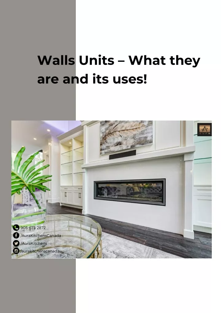 walls units what they are and its uses