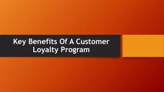Key Benefits of a Customer Loyalty Program