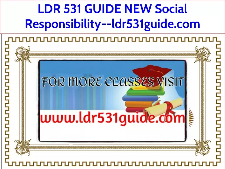 ldr 531 guide new social responsibility