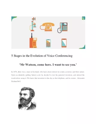 5 stages in the evolution of voice conferencing