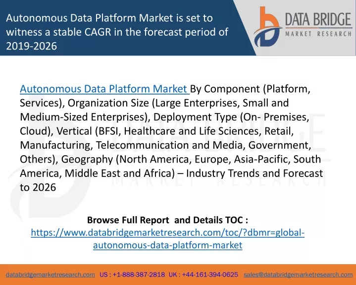 autonomous data platform market is set to witness