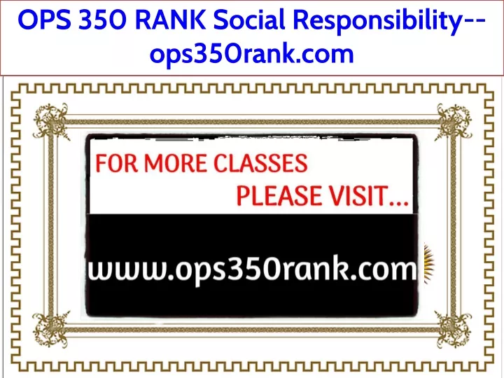 ops 350 rank social responsibility ops350rank com