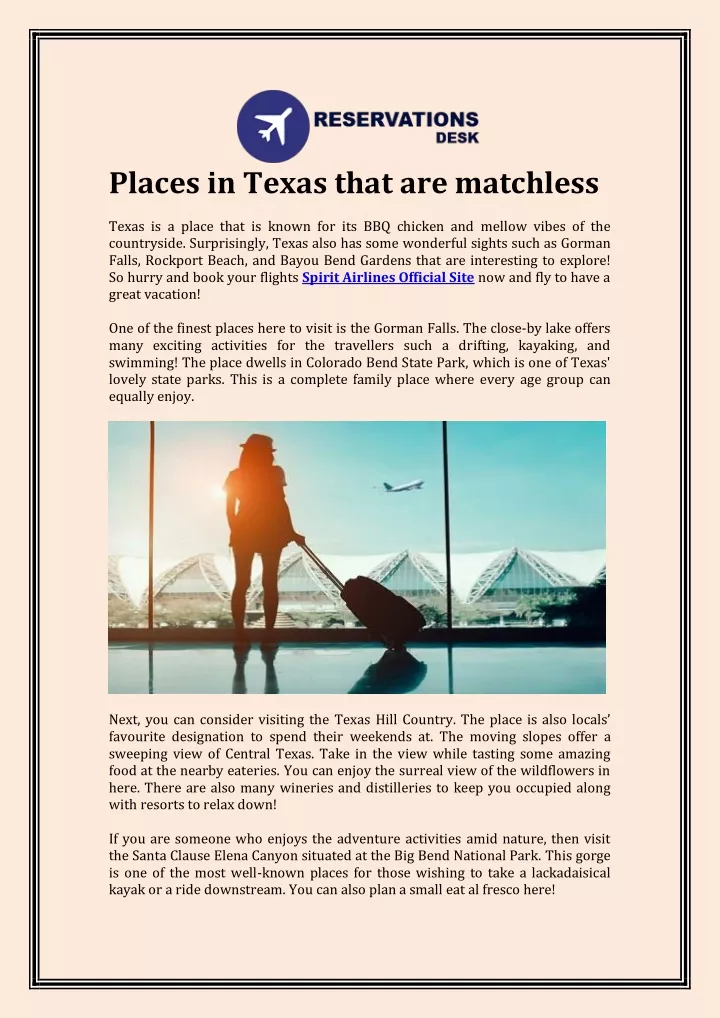 places in texas that are matchless texas