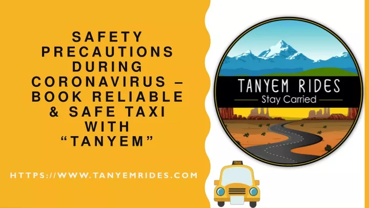 safety precautions during coronavirus book reliable safe taxi with tanyem