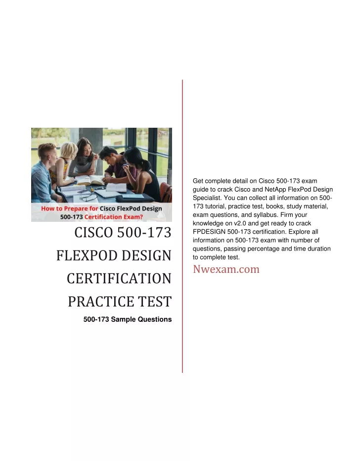 get complete detail on cisco 500 173 exam guide