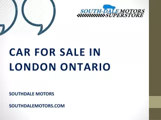 Car for Sale in London Ontario