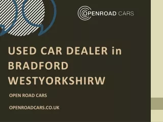 Used Car Dealers In Bradford West Yorkshire