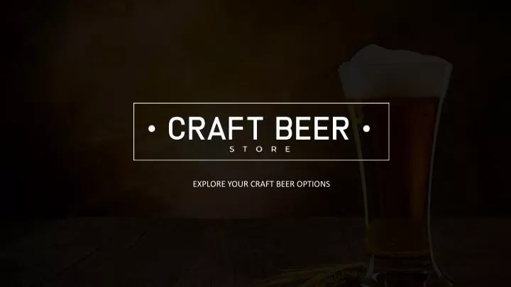 explore your craft beer options