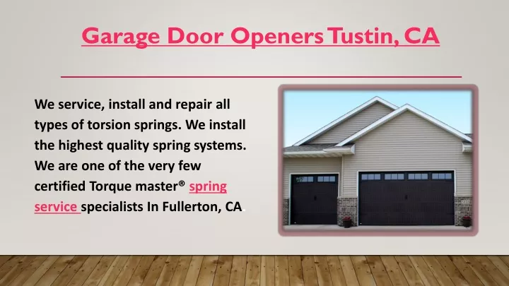 garage door openers tustin ca