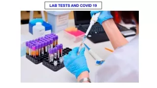 LAB TESTS AND COVID 19