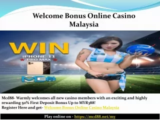 A Hub to Play Casino Games, Slot, Sports Games- Mcd88