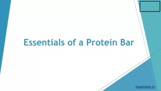 essentials of a protein bar