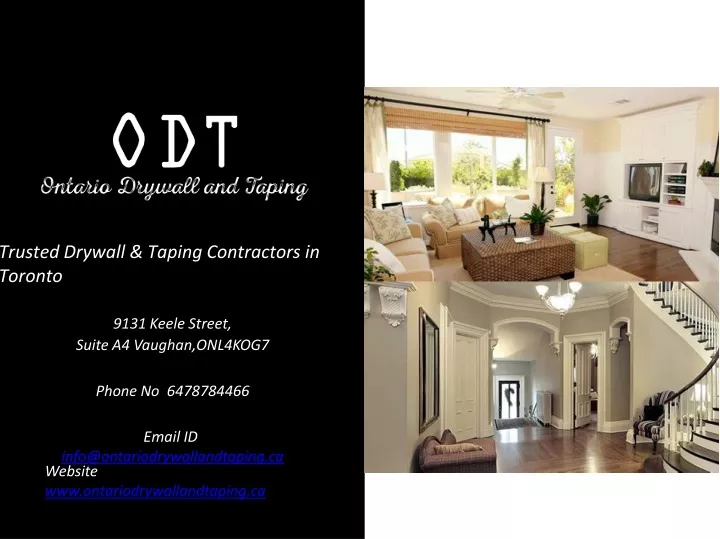 trusted drywall taping contractors in toronto