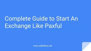Complete Guide to start an exchange like Paxful