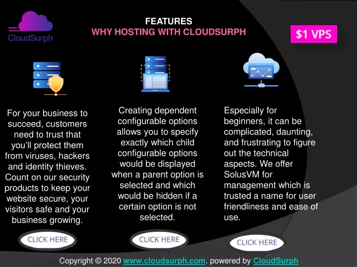features why hosting with cloudsurph