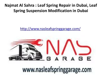 najmat al sahra leaf spring repair in dubai leaf