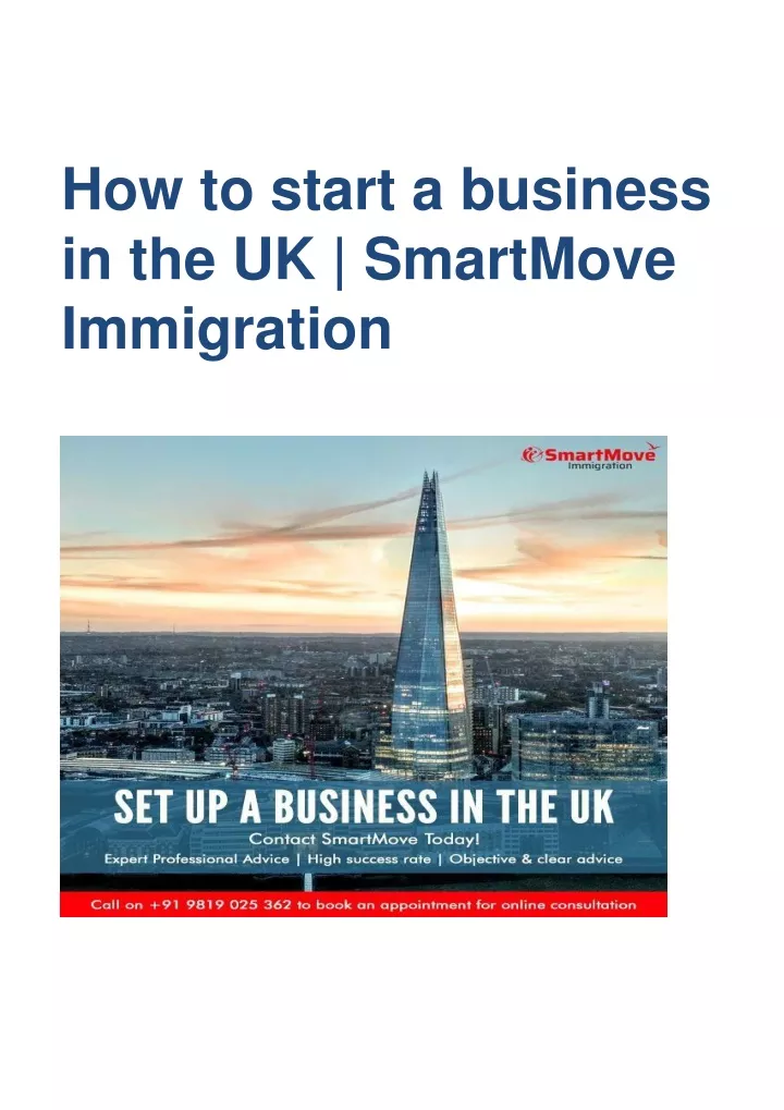 how to start a business in the uk smartmove