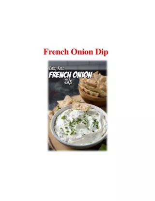 french onion dip