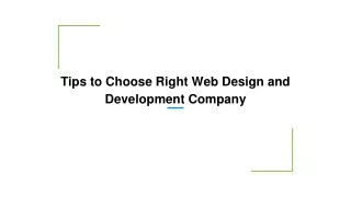 How to Choose Web Design and Development Company