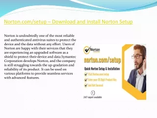 Norton.com/setup – Download and Install Norton Setup