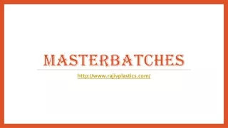 masterbatches