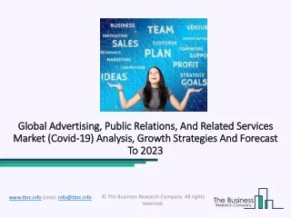 Advertising, Public Relations, And Related Services Market Outlook 2020