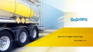 Uber for Freight Clone | Uber for Shipping - GoAppX