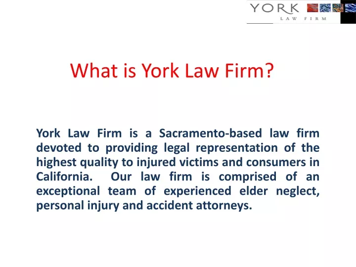 what is york law firm