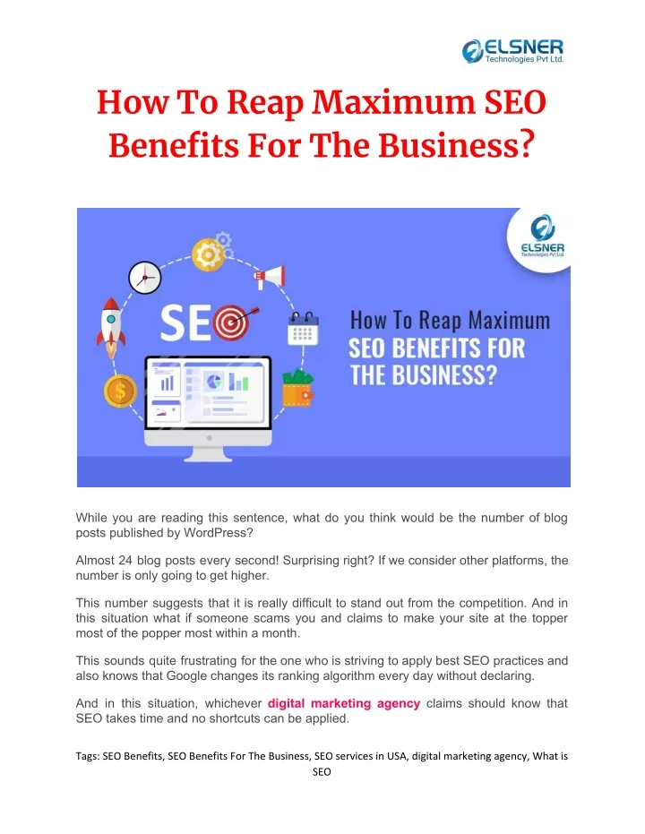how to reap maximum seo benefits for the business
