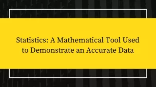 statistics a mathematical tool used