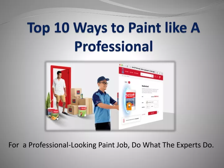 top 10 ways to paint like a professional