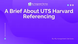 a brief about uts harvard referencing