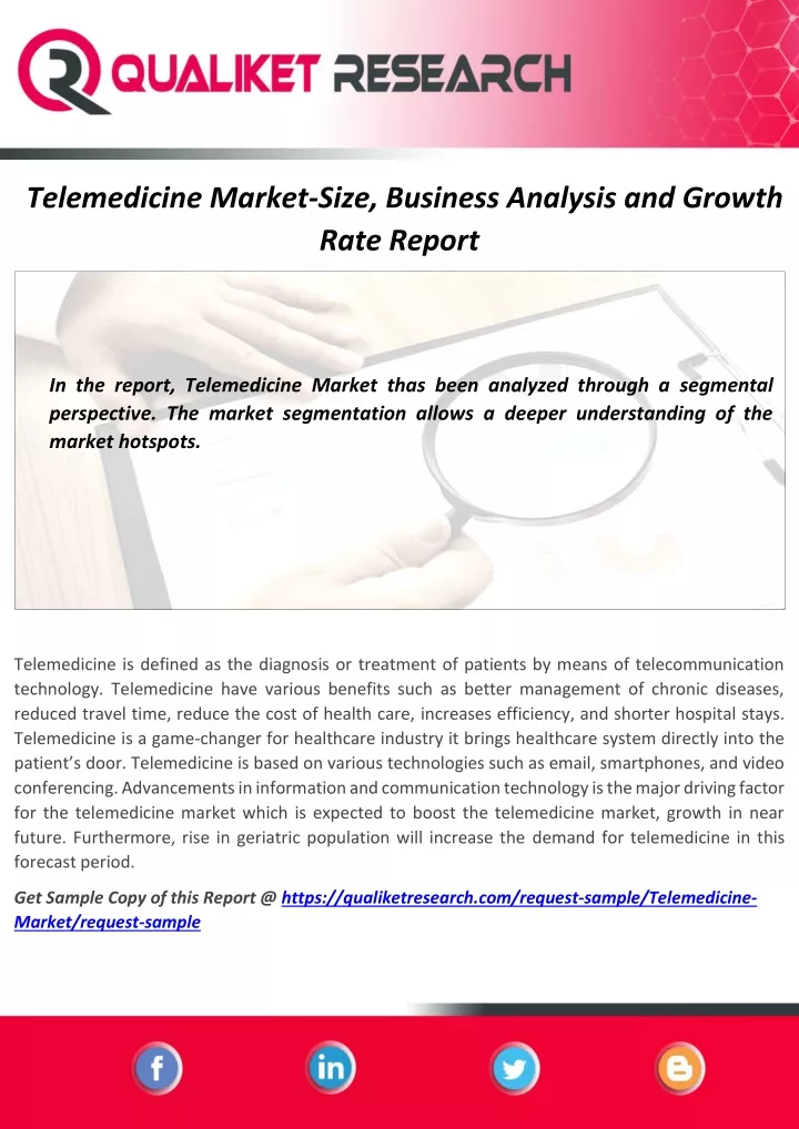 telemedicine market size business analysis