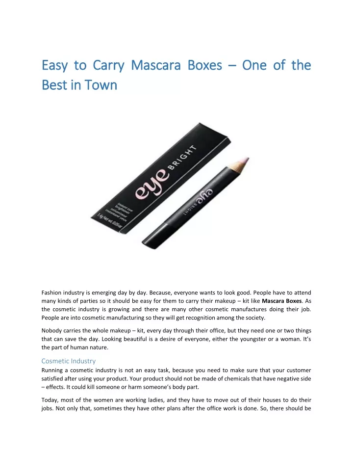 easy to carry easy to carry mascara boxes mascara