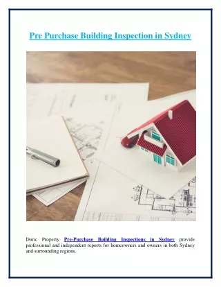 pre purchase building inspection in sydney