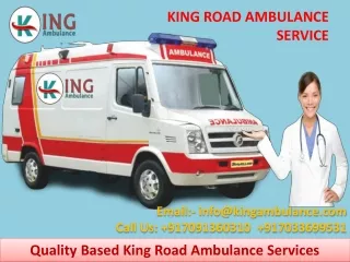 Ambulance Service in Ranchi and Bokaro with Medical facility by King