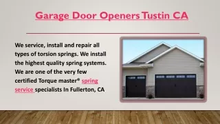 garage door openers tustin ca