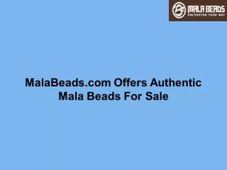 MalaBeads.com Offers Authentic Mala Beads For Sale