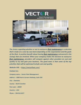 Heavy Equipment Maintenance Program -|- ( Vector Fleet )