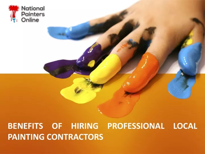benefits of hiring professional local painting contractors