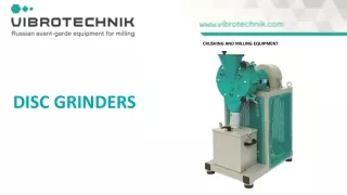 Disc grinders - VIBROTECHNIK