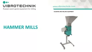 Hammer mills VIBROTECHNIK