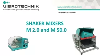 Shaker mixers VIBROTECHNIK