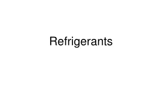 refrigerants