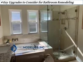 4 Key Upgrades to Consider for Bathroom Remodeling
