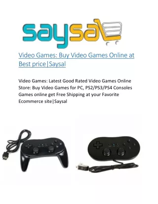 Buy Video Games Online