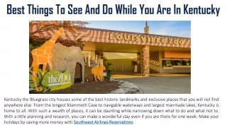best things to see and do while