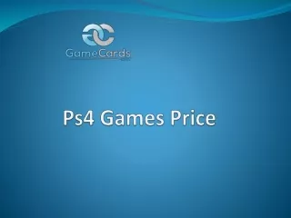 ps4 games price
