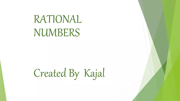rational numbers created by kajal