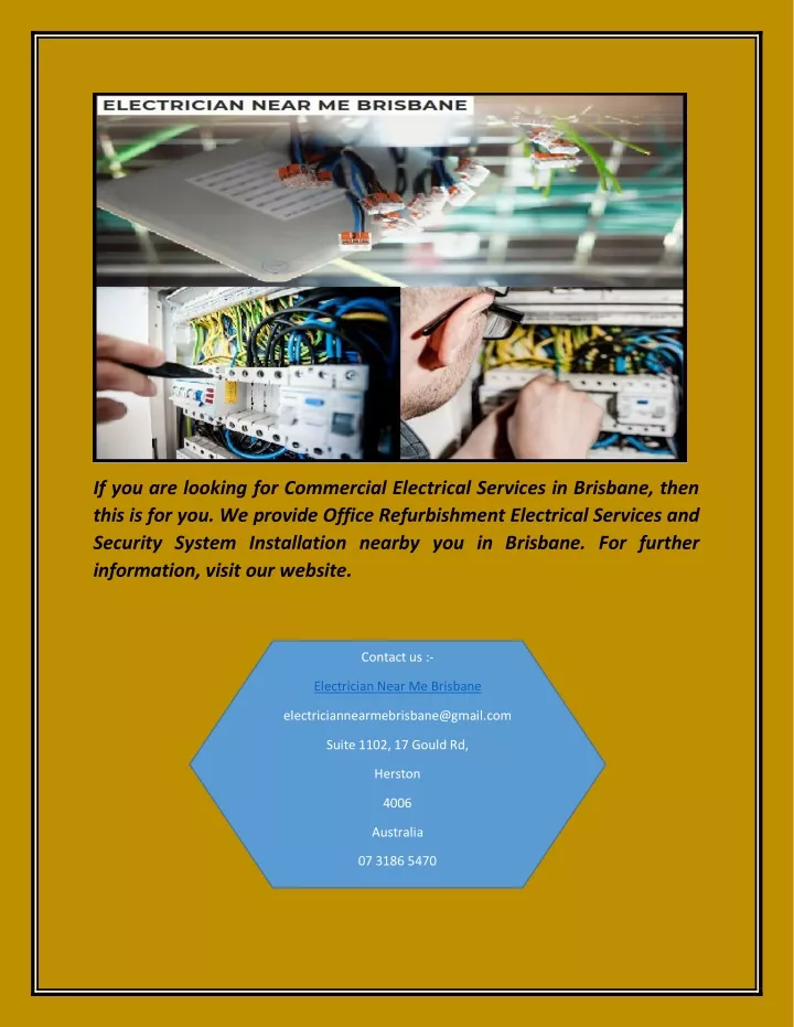 if you are looking for commercial electrical